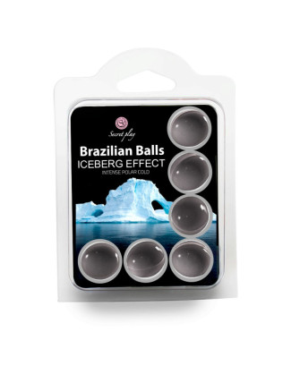 Boules de massage brésiliennes effet Iceberg x6 